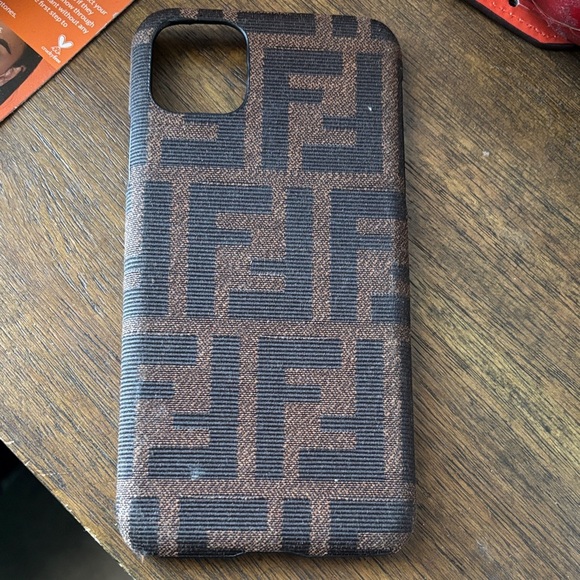 Fendi Black and Brown Monogram Phone 13 pro max Case - Picture 3 of 10